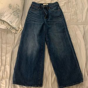 Madewell size 25 wide leg jeans
